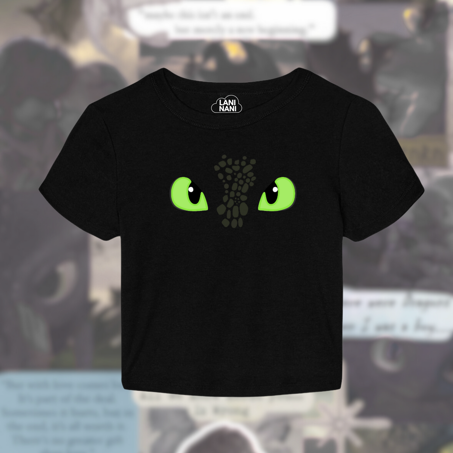 Night Fury Crop Tank - Baby Tee