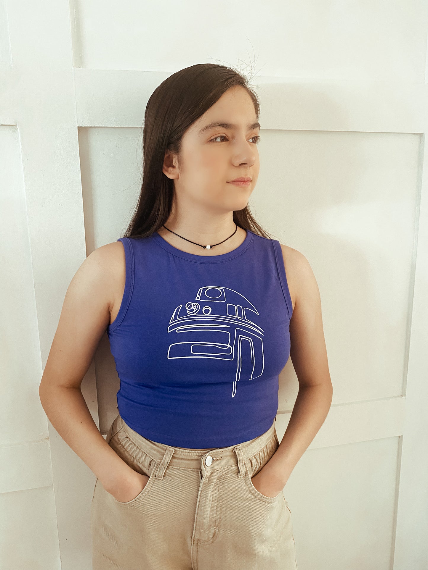 R2-D2 Crop Tank