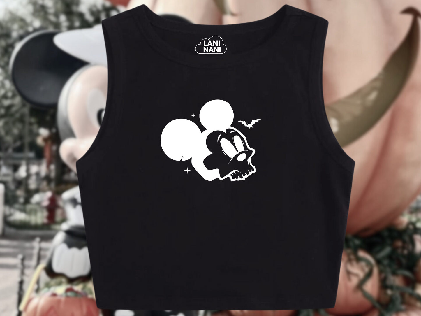 Mickey Skull Crop Tank