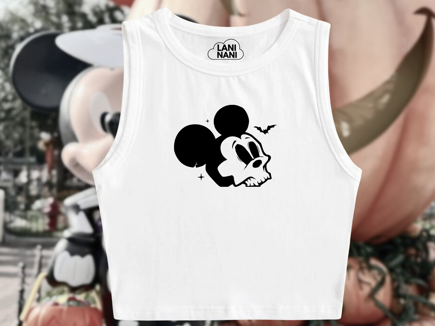 Mickey Skull Crop Tank
