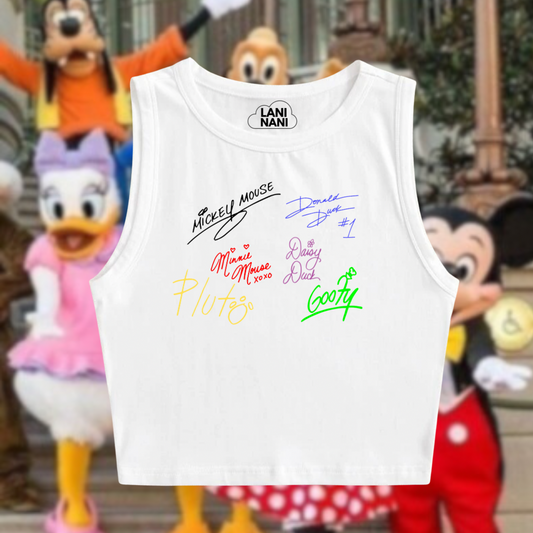 Disney Friends’ Signatures Crop Tank