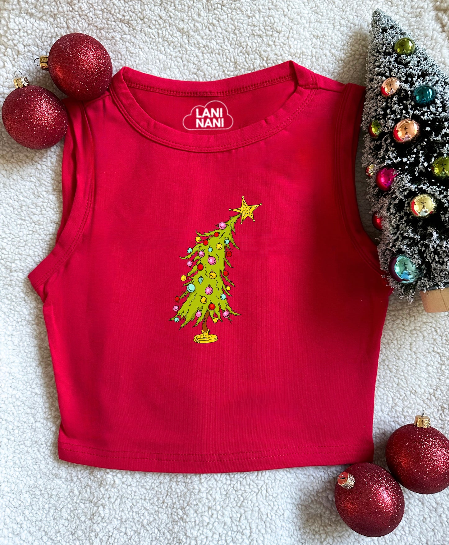 Whoville Tree Crop Tank