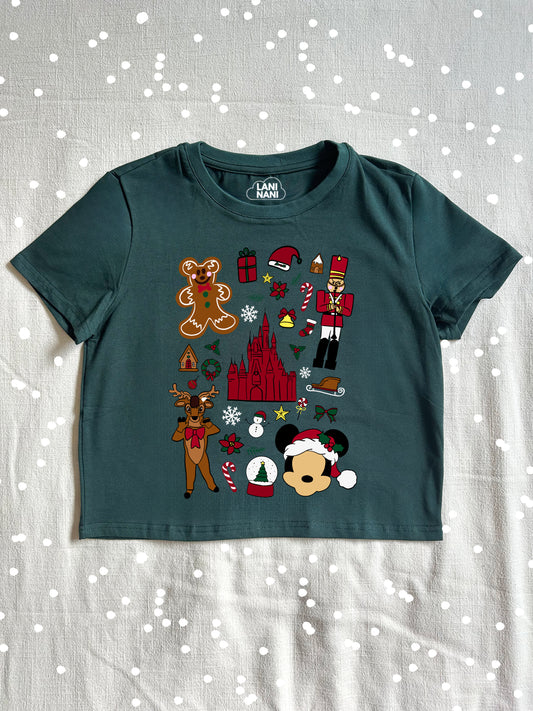 Main Street Christmas Baby Tee