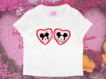 Mouse Sweethearts Baby Tee - Crop Tank