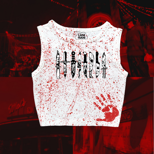 Horror Characters Crop Tank