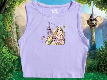 Rapunzel & Pascal Crop Tank