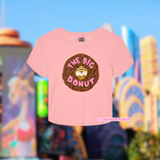 Big Donut Baby Tee - Crop Tank