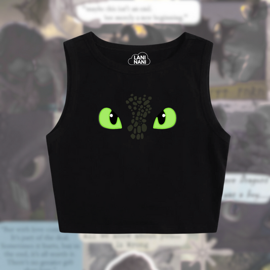 Night Fury Crop Tank - Baby Tee