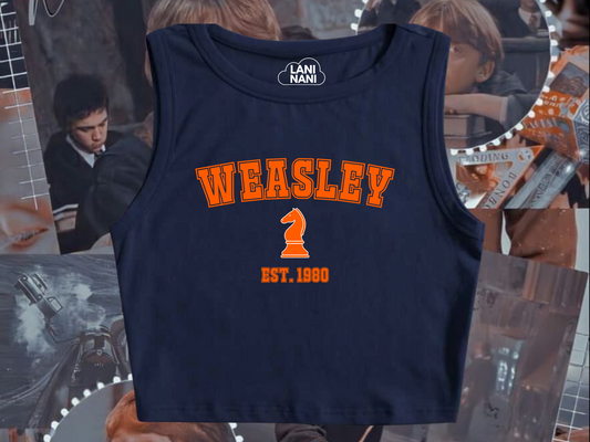 Weasley Chess Crop Tank