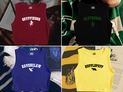 Slytherin House Crop Tank