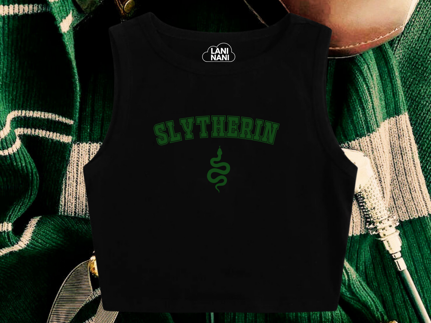 Slytherin House Crop Tank