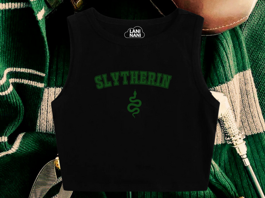 Slytherin House Crop Tank
