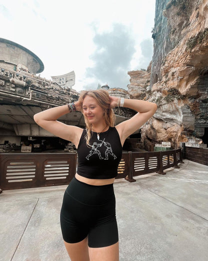 Anakin Skywalker vs Obiwan Kenobi Crop Tank