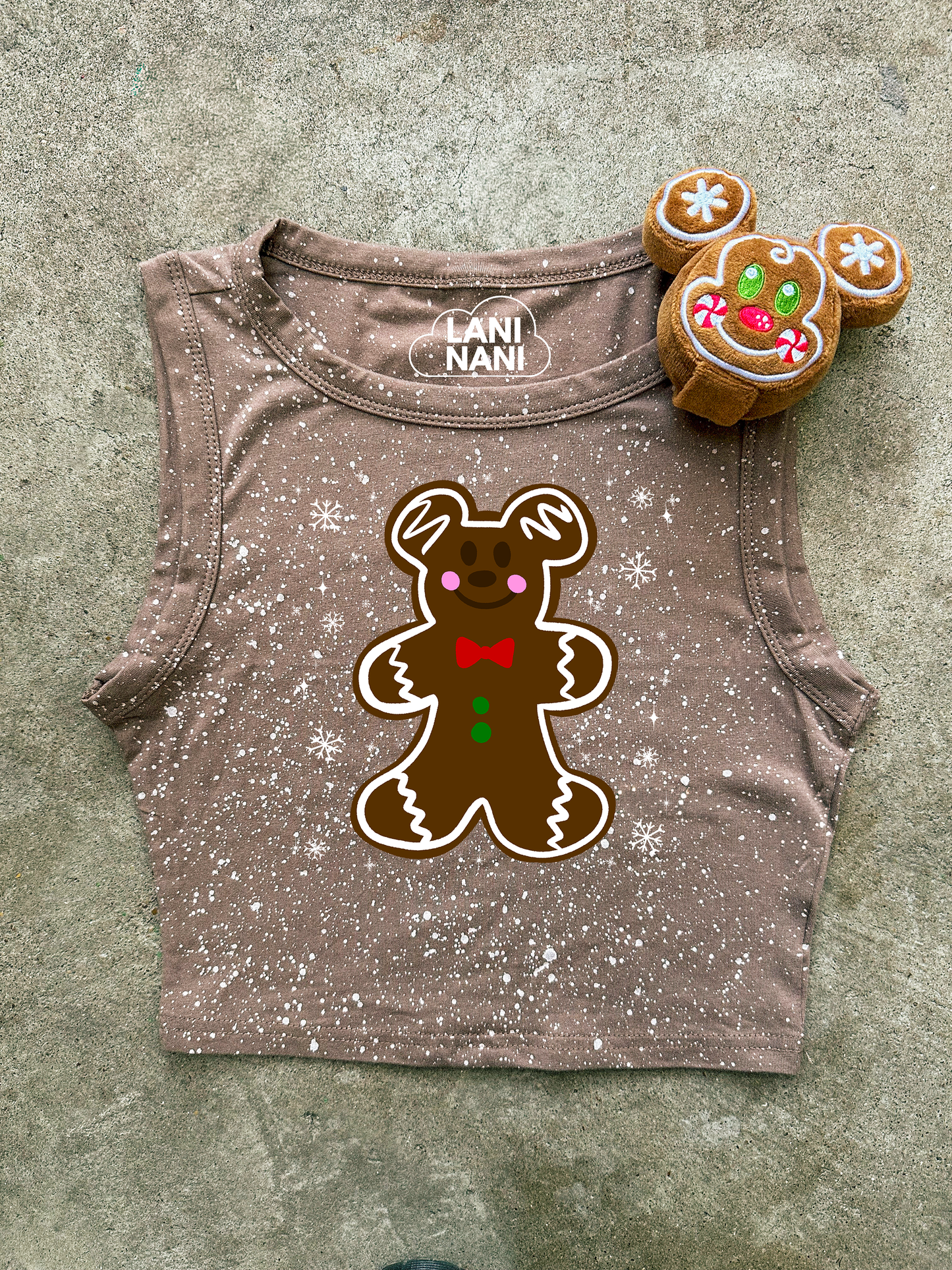 Verry Merry Gingerbread Crop Tank