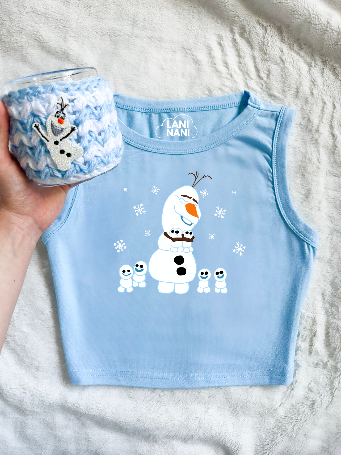 Magical Snowman Crop Tank