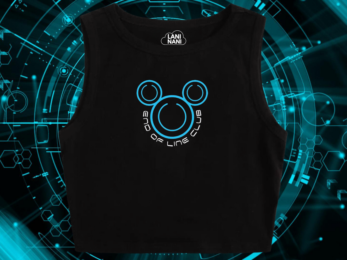 Tron Crop Tank