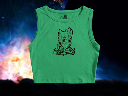 I Am Groot Crop Tank