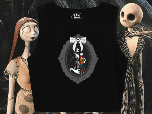 Jack, Sally, and Zero Portrait Crop Tank