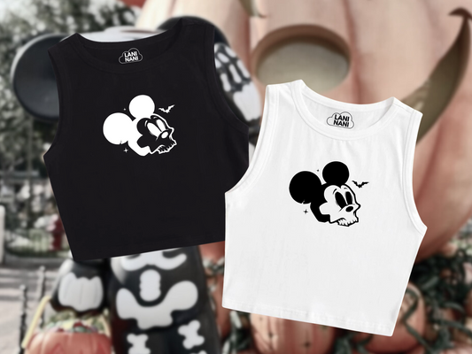 Mickey Skull Crop Tank