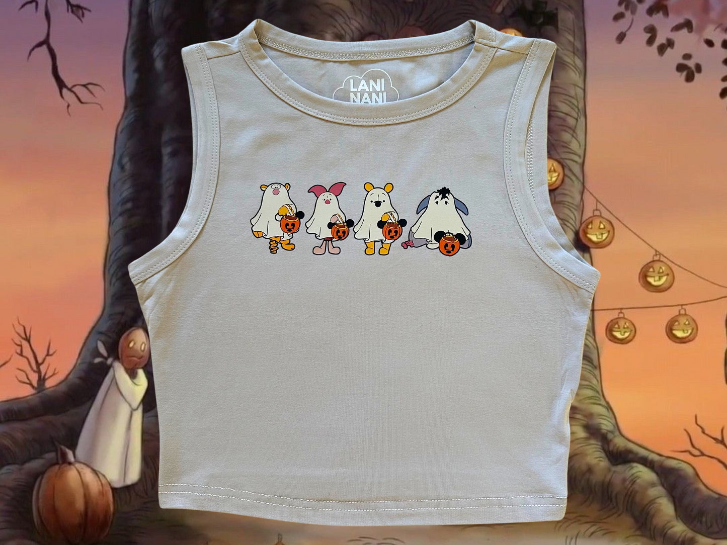 Pooh and Friends Trick or Treat Crop Tank