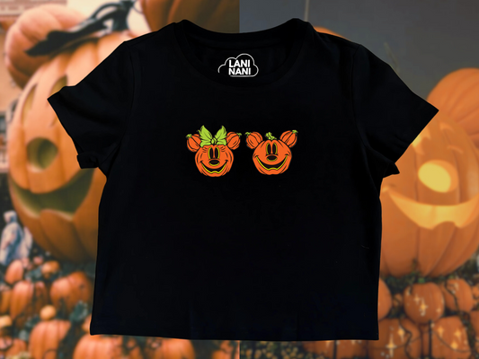 Boo to You Pumpkins Baby Tee/Crop Tank