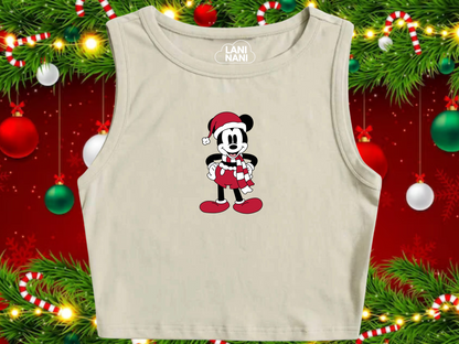 Mickey Christmas Crop Tank