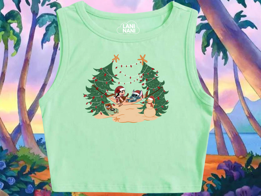 Lilo & Stitch Christmas Crop Tank